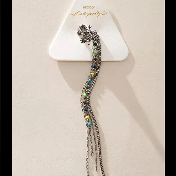 Free People Accessories - Free People Sailor Brooch- Silver Frog